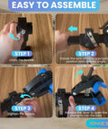 Step-by-step guide assembling Wall Mounted Bicycle Repair Stand With Adjustable Clamp, Space Saving Bike Workbench.