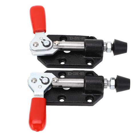 Beefy Push Pull Toggle Clamp Set For Woodworking DIY Projects Quick Release Positioning Jig Left Right 20mm Stroke Heavy Duty Cast Iron Clamp