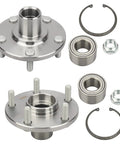 Pair Front Wheel Hub And Bearing Assembly For Toyota Avalon 1995-2004 Camry 1992-2003 Sienna 1998-2003 Solara 1999-2003 And Lexus ES300 1992-2003 RX300 1999-2003 5 Lug 4.5 Inch Bolt Circle 114.3mm, shown with components