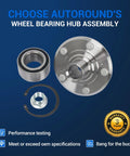 Pair Front Wheel Bearing Hub Assembly 29596048 fits 1997 to 2001 Honda CR V and Prelude with OE style bearings displayed.
