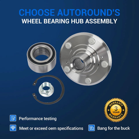 Pair Front Wheel Bearing Hub Assembly 29596048 fits 1997 to 2001 Honda CR V and Prelude with OE style bearings displayed.