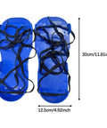 Lawn Aerator Shoes And Epoxy Floor Coating Tool Kit For Self Leveling Concrete Home Garage Projects Adjustable Straps For Comfortable Fit Durable Spike Shoes For Lawn And Concrete Do It Yourself Friendly blue aerator shoes with dimensions.