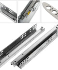 Heavy Duty Drawer Slides Bottom Mount Silent Rails For Cabinets And Closets Thickened Cold Rolled Steel Rust Resistant