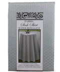 Diamond Mosaic Fabric Sink Skirt 56 Inch Wide By 32 Inch Long Polyester Under Sink Storage With Waterproof Protection Gray Platinum Silver