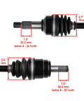 Honda Rancher 420 Front Left And Right Beefy Axle Set For Trx420Fm1 And Trx420Fm2 2014 2015 2016 4x4 Auto DCT ES EPS Heavy Duty Replacement Shafts Durable, measured CV axle splines