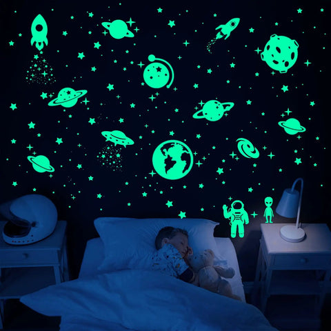 Dope Glow In The Dark Star Wall Decals Kit 260 Pieces For Ceiling And Wall Create Your Own Starry Sky With Five Pointed Stars