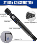 Front view of WORKPRO 20-piece hex bit set; S2 steel, 1/4" hex shank, magnetic tip