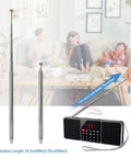 Telescopic 7-Section Antenna 74cm AM FM Replacement For Indoor Portable Radios Home Stereo And TV Tuner No Fuss Easy Install
