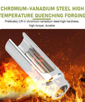 Chromium-vanadium steel construction of Oxygen Sensor Socket And Oil Pressure Sensor Wrench Remover Tool shown amidst flames.