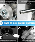 Aumzong vacuum pump with pulley for Isuzu NPR-HD engines; metal housing, front and side views