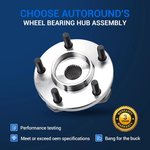 Front Wheel Bearing And Hub Assembly For Dodge Caravan Grand Caravan Town Country Voyager Prowler 5 Lug Non ABS 513123