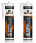Heavy Duty Black Hybrid Sealant And Adhesive For Quick Pond Leak Fixes And Koi Tank Repairs Pro Grade MS Polymer Caulk 300ml dual pack