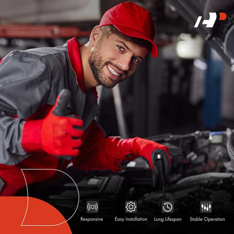 Mechanic installing All In One Camshaft Position Sensor And Camshaft Adjuster Magnet Solenoid Kit For Mercedes Benz Vehicles 2006 To 2015