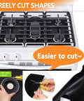 Cuttable Silicone Stove Top Covers For Gas Burners 27x16.7 In Reusable Nonstick Washable Liners Easily Trim To Fit Most Gas Ranges