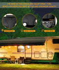 Keyless RV Door Lock With Backlit Keypad And 2 Remote Fobs For Travel Trailers And Campers Built Tough With Weatherproof Zinc Alloy Construction