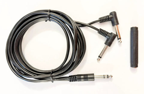 Y Cable Drum Splitter For Roland V-Drums Plug And Play 7.5 Foot Stereo TRS Female To Dual Mono TS Males Balanced Signal