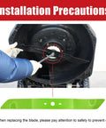 Installation of Replacement Heavy Duty Lawn Mower Blade 20.08 Inch For Greenworks 21 Inch Mower C3208101
