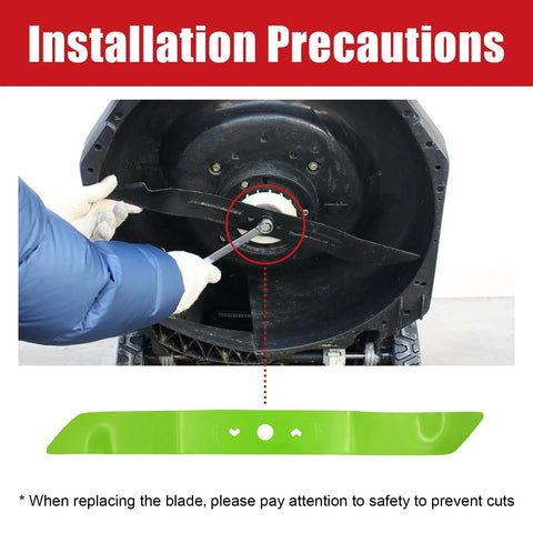 Installation of Replacement Heavy Duty Lawn Mower Blade 20.08 Inch For Greenworks 21 Inch Mower C3208101