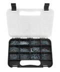 Durable Plastic Storage Organizer With Full Height Dividers For Small Parts And Tools Flat Or Upright Storage And Built In Feet