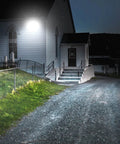 LED Wall Pack With Dusk to Dawn Photocell, 60W 7,800 Lumens, IP65 Waterproof lighting up church entrance at night