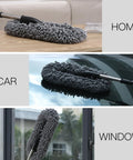Three Pack Large Microfiber Car Duster With Extendable Handle For Scratch Free Exterior And Multipurpose Interior Dust Cleaning