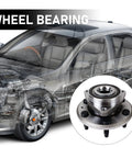 Front Or Rear Wheel Bearing And Hub Assembly Fit For 09 To 17 Chevy Traverse 08 To 17 Buick Enclave car diagram