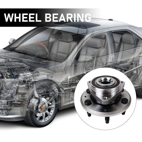 Front Or Rear Wheel Bearing And Hub Assembly Fit For 09 To 17 Chevy Traverse 08 To 17 Buick Enclave car diagram