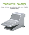 Foot switch control for Industrial Grade Pneumatic Crimping Machine That Delivers Reliable Air Powered Wire Terminal Crimping Plier Performance.