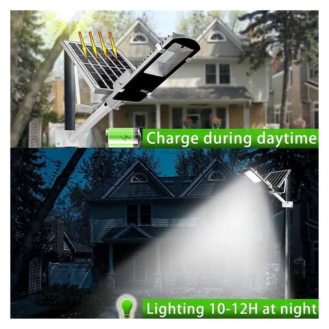 JUDYSSY Courtyard Light Solar Lights Outdoor Garden Led Solar Floodlight with solar panel charging during daytime.