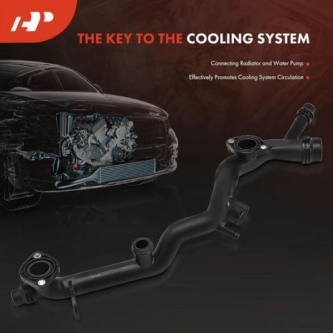 Audi A6 Quattro 2009 2010 2011 V6 3 L Coolant Radiator Pipe Water Hose Replacement, OEM Fit, no cutting, leak proof
