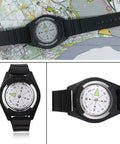 Wrist Compass For Outdoor Adventure And Hiking Gear Must Have Lightweight Survival Tool For Camping Fishing And Hunting Black Band Navigator Accessory Simple Readable Directional Tool For Explorers