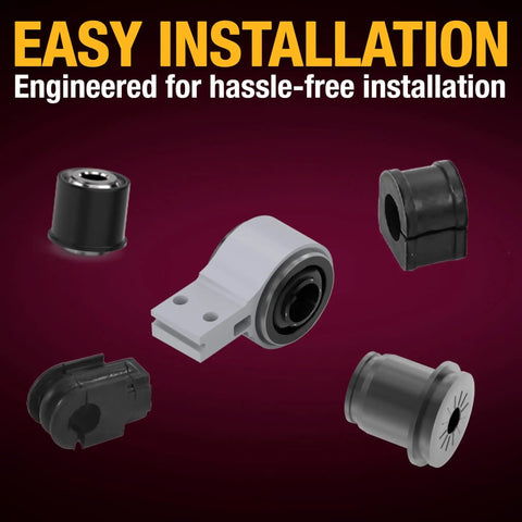 Front Stabilizer Bar Bushing Kit For GM Full-Size Trucks And SUVs Fits Escalade 07-20 components with easy installation text