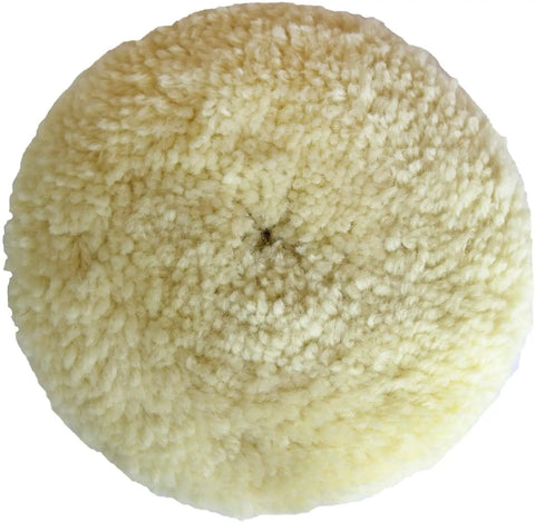 7 Inch Wool Buffing Pad Kit 2 Pack Pro Grade Dope Finish Natural Polishing Wool Pads For Rotary And Random Orbit Sander Polisher Buffing Equipment Low Lint For Cars Boats And Fiberglass