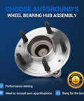Front view of Wheel Bearing Hub Assembly 512661 5 Lug With ABS For Chevy Malibu 2016-2022, featuring 146mm flange.