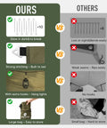 Comparison of features in 17x10 Ft Heavy Duty Camping Tarp Rain Fly With PU6000mm Waterproof Coating and a competitor tarp.