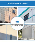 Hella Tough Pvc Line Set Cover For Mini Split Ac Systems Bold White Finish painted on exterior walls showing wide applications.