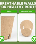 Biodegradable Seed Starter Pots Kit With 70 Plant Labels And 70 Pcs 3.15 Inch Peat Pots With Drainage Holes For Seedlings.