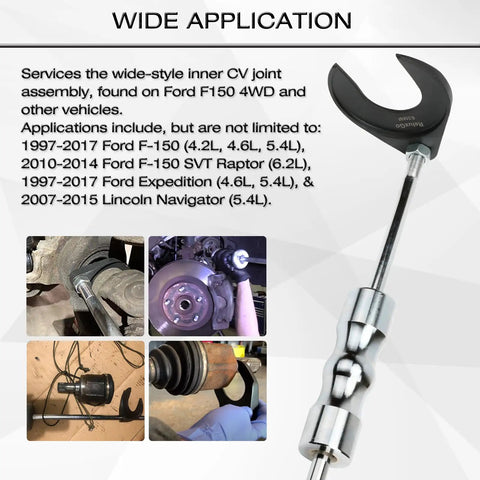 Inner CV Axle Puller Removal Tool 63mm Opening With Nut For Front Wheel Drive Axles application examples