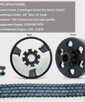 Beefed Up Go Kart Clutch With Three Quarters Inch Bore And Ten Tooth For 40 41 420 Chain Fits Mini Bike Go Kart Predator 212