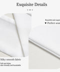 Exquisite details of Stylish Lightweight Headband Scarf For Women, 4in1 in silky smooth white polyester fabric.