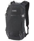 Black Lightweight 10L Hydration Daypack On The Go with 3L Bladder For Running, Biking And Hiking, front view, recycled polyester
