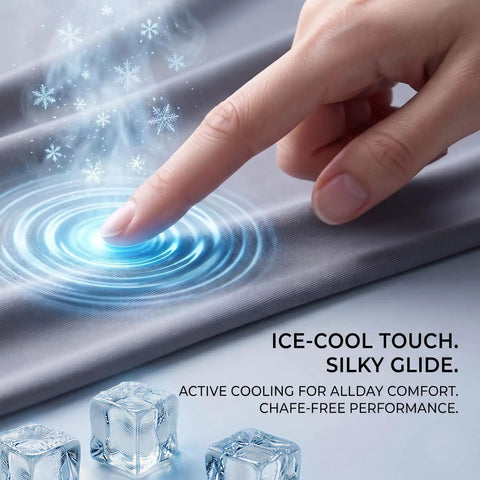Men's Ice Cool Silky Sun Protection Hoodie UPF 50 Plus Long Sleeve Rash Guard Shirt with ice-cool touch