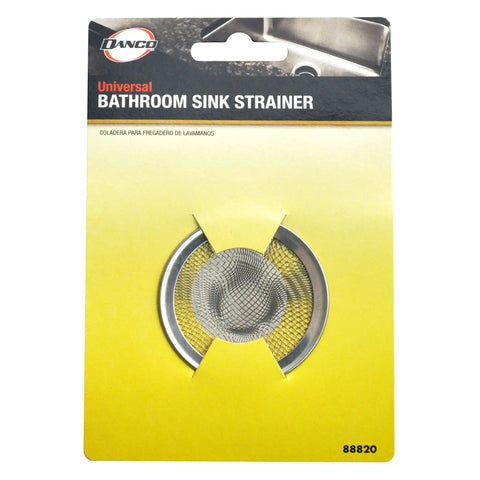 2 Inch Mesh Bathroom Sink Strainer In Stainless Steel For Lavatory Drains Hair Catcher On Retail Packaging