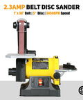 Beast Belt And Disc Sander For Woodworking 1x30 Belt And 5 Disc Upgraded Pro Model with Direct Drive Motor and 3450 RPM Disc