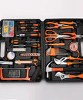 Open 102 Piece Home Repair Tool Kit Must Have In Sturdy Toolbox For Men And Women Basic Hand Tools Set With Case For Home Maintenance DIY Projects Quick Access And Organized Tool Storage.