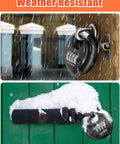 4 Digit Disc Padlock With Hardened Steel Shackle for Sheds Storage Units Gym Lockers and Fences in rain and snow conditions