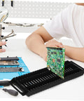 Six Pack Circuit Board Rack Antistatic Holder Stand For PCB Storage And Display Durable Groove Design with PCB