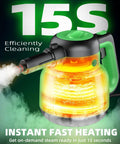 12In1 Steam Mop With Detachable Handheld Cleaner Straight Up Game Changer Chemical Free Deep Floor Steamer 1400W Quick Heat 221Degree Tool For Hardwood Tile Laminate Rug, 15-second heating steamer.