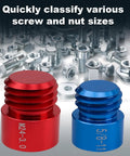 54 Piece Nut And Bolt Thread Checker Set With Inch And Metric Gauges For Tight Spaces Beefy Pro Grade Thread Gauge Kit To Identify Bolts And Nuts Great For Inspecting Fixed Bolts Or Threaded Holes In A Handy Tool Box. Inch and metric nut and bolt thread checker set for quick size ID