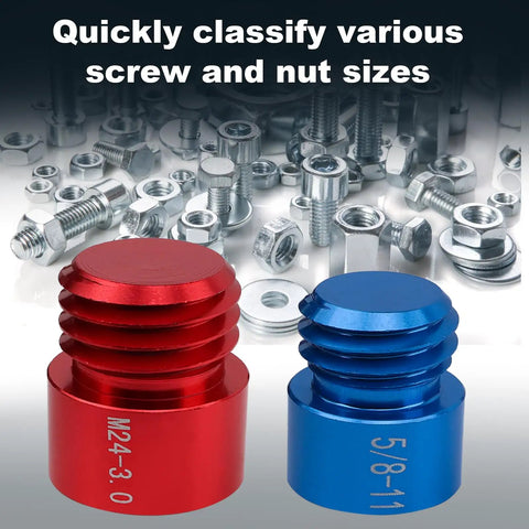 54 Piece Nut And Bolt Thread Checker Set With Inch And Metric Gauges For Tight Spaces Beefy Pro Grade Thread Gauge Kit To Identify Bolts And Nuts Great For Inspecting Fixed Bolts Or Threaded Holes In A Handy Tool Box. Inch and metric nut and bolt thread checker set for quick size ID